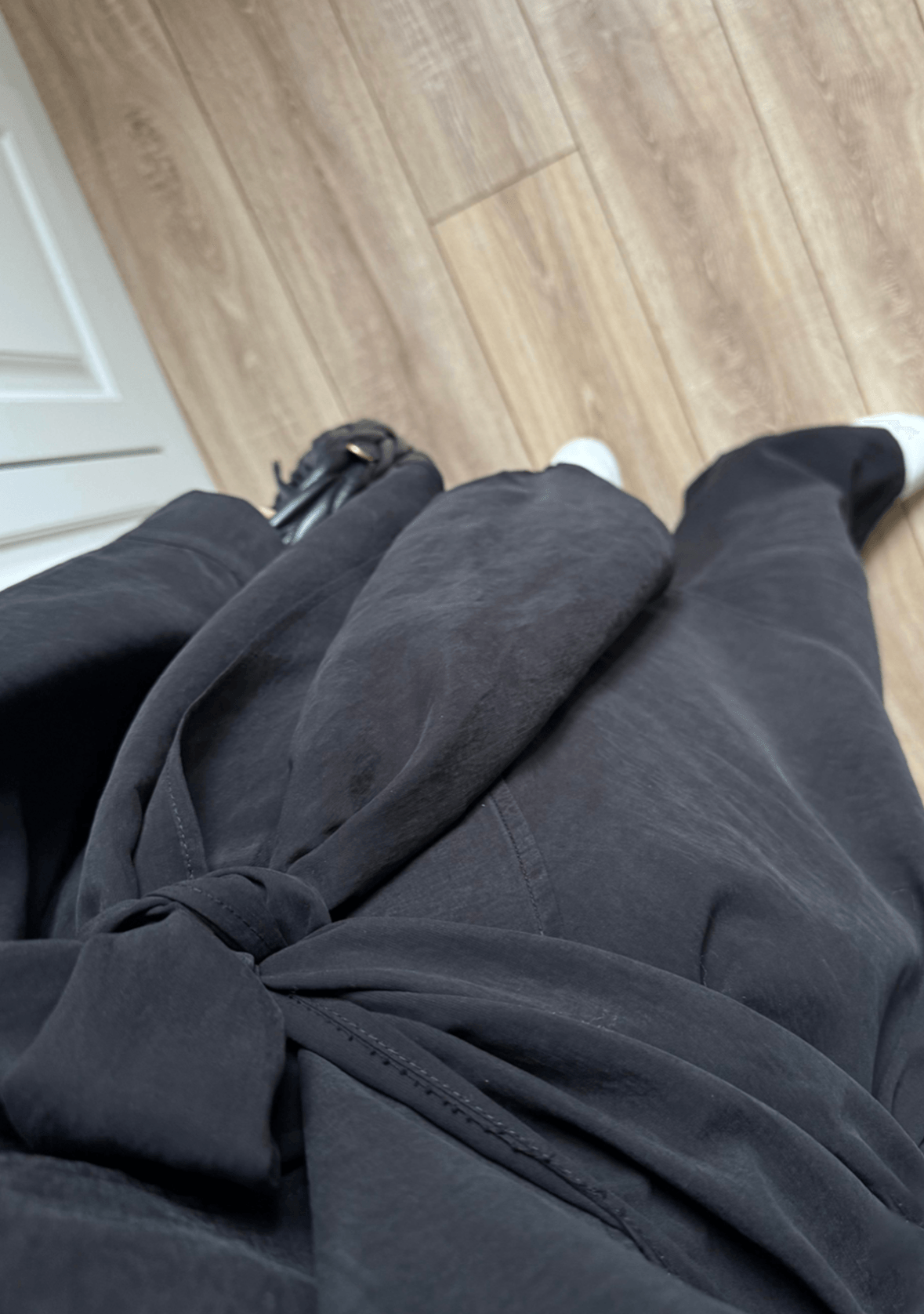 Cupro Belted Suit (Black)