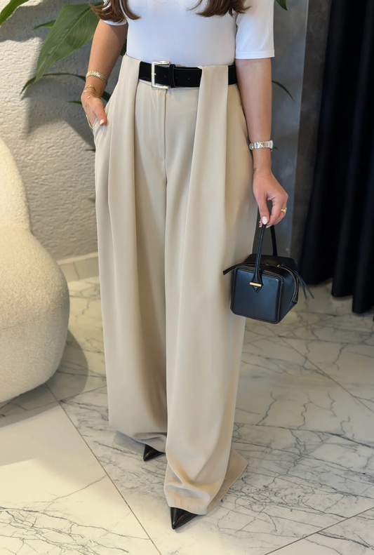 Trouser Pants-Beige