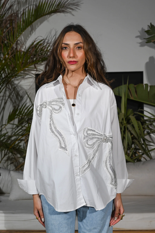 Oversized Bow Shirt